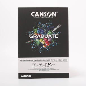 Canson Graduate A4 Pad Black Paper