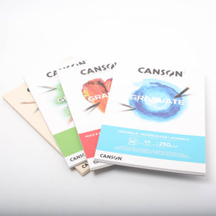 Canson Graduate  A4 art Pads for watercolour, drawing, mixed media and mixed media. 