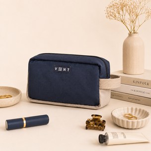 Cosmetics/Stationery Bag - Recycled Ocean Plastic - Navy