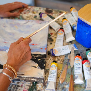 Natural Earth Paint Natural Acrylik Paint Set of 4 | Foliage