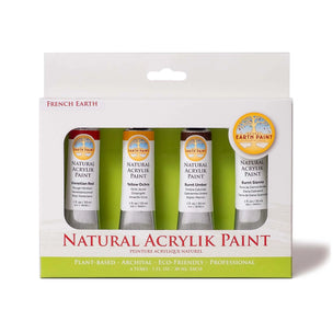 Natural Acrylik Paint 4 Set™  French Earth from Natural Earth Paint