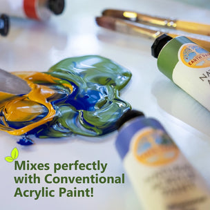 Natural Earth Paint Natural Acrylik Paint Set of 4 | Foliage
