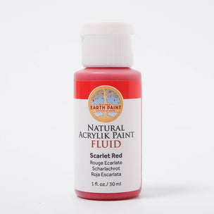 Natural Earth Fluid Acrylik Scarlet Red Paint  4 fl oz | © Conscious Craft