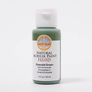 Natural Earth Fluid Acrylik Emerald Green Paint  4 fl oz | © Conscious Craft