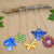 Colourful wooden decorations from Nature Craft Paint Kit 