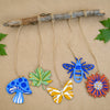 Colourful wooden decorations from Nature Craft Paint Kit 