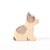 Wooden toy French Bulldog in white with black markings on the head and back from Eric & Albert | © Conscious Craft
