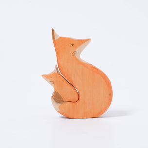 Eric & Albert Snuggling Foxes | ©️ Conscious Craft