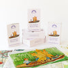 Elsa Beskow Mystery Box packaging with illustrations of children and boats on a white background