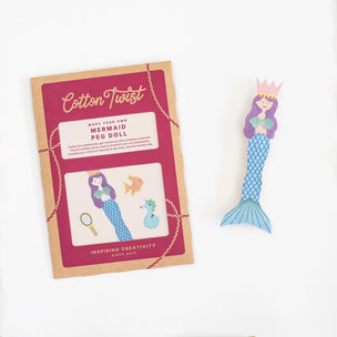 Mini Craft Kit | Make A Mermaid Peg Doll