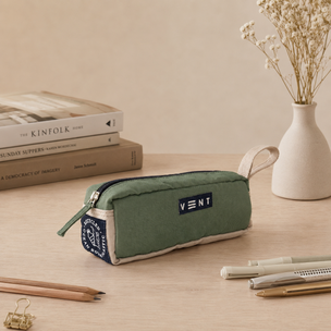 Pencil Case - Recycled Ocean Plastic - Sage Green