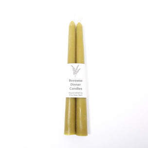 Beeswax Dinner Candles 18cm