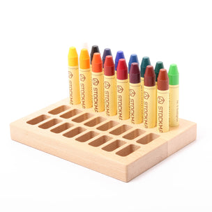 Wooden Beeswax Crayon Holder