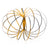 Mozi springy fidget toy in Black & Gold