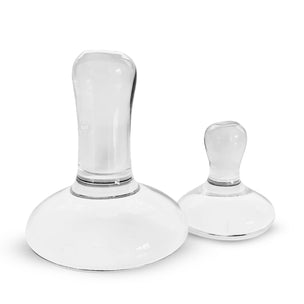 Large Glass Muller from Natural Earth Paint, with small one for comparison