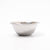 Stainless steel bowl on a white background