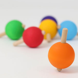 Grimm's 6 Rainbow Spinning Tops