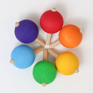 Grimm's 6 Rainbow Spinning Tops