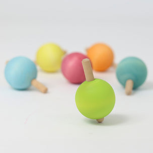 Grimm's 6 Pastel Spinning Tops