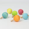 Grimm's 6 Pastel Spinning Tops