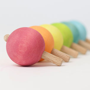 Grimm's 6 Pastel Spinning Tops
