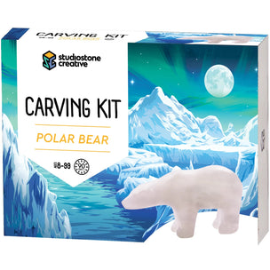 Studiostone Creative Soapstone Carving Kit | Polar Bear | Conscious Craft