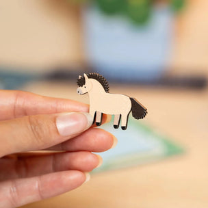 Dapple & Dot Tiny Horse Pin