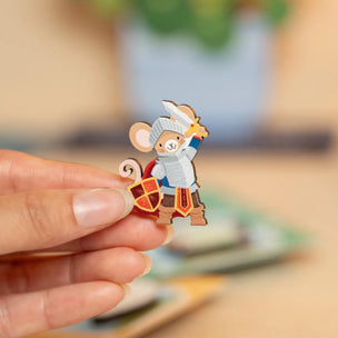 Dapple & Dot Brave Little Mouse Pin