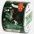 A roll of Paper Poetry Washi Tape featuring a dark forest theme with gold glitter stars, a red mushroom, a green hare, and a pink rabbit.