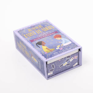 Junior Tarot Reader Deck box with illustrations on a white background