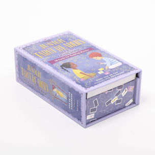 Card game box titled 'Junior Tarot Readies' on a white background