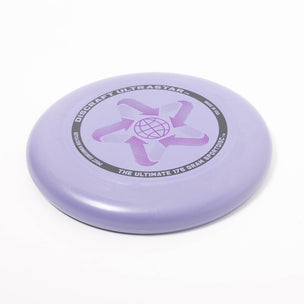 Ultrastar Flying Disc 175g, 100% Recycled materials, available in Lavendar perfect for play in the park | ©️ Conscious Craft