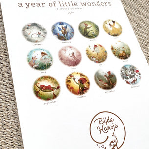 Bijdehansje A Year of Little Wonders | Birthday Calendar
