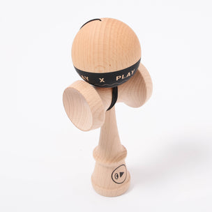 Black & Natural wood Kendama Play X | ©️ Conscious Craft