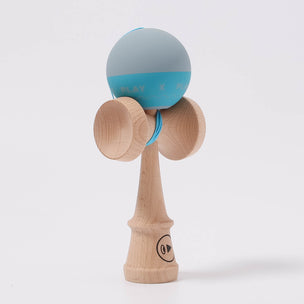 Grey and Blue wood Kendama Play X | ©️ Conscious Craft