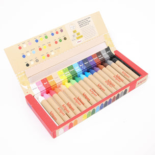 Kitpas Rice Bran Crayons Medium | 16 Colours