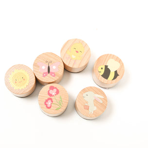 Wooden Stamp Set |  Happy Spring