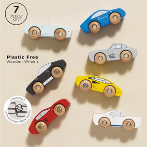 Le Toy Van Classic Wooden Sports Cars | 7 car Set