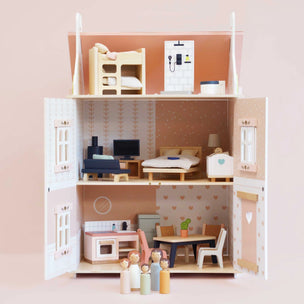 Roseheart Wooden Dolls House | Furniture & Family