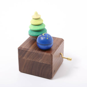 Luna Edelweiss Music Box with spin tops  |  © Conscious Craft