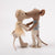 Two Maileg ballet dancer mouse toys, one in a dress and the other in a suit, standing close together on a white background.