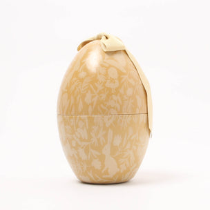 Decorative Maileg egg-shaped container with floral patterns on a white background