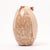 Decorative Maileg Easter container with floral pattern and pink ribbon on a white background