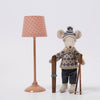 Maileg Floor lamp Dark Powder with Winter Dad mouse |©️ Conscious Craft