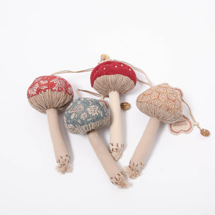 Maileg Mushroom Ornaments in 4 colours | ©️ Conscious Craft