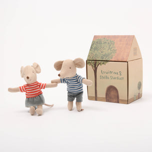 Maileg LouiMax and Stella, Little brother and sister mice