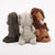 Maileg soft mini Three plush toys resembling a lion, elephant, and gorilla on a white background