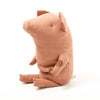 Plush Maileg pig toy on a white background