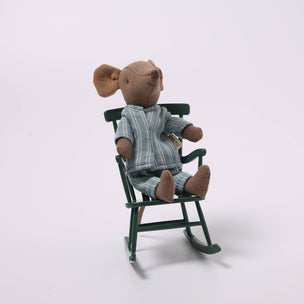 Maileg Mouse Rocking Chair Green | Conscious Craft