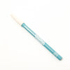 Teal eyeliner pencil with white cap on a white background